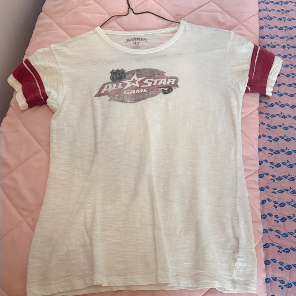 Carolina Hurricanes All Star Game Women's Short Sleeve Tee - white and Red